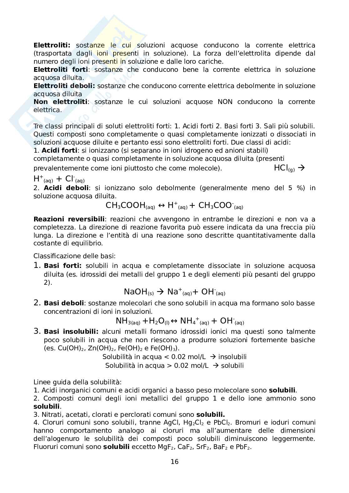 Chimica generale ed inorganica Pag. 16