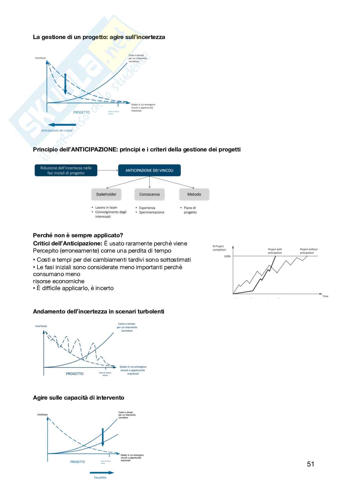 Strategia ed economia del progetto Pag. 51