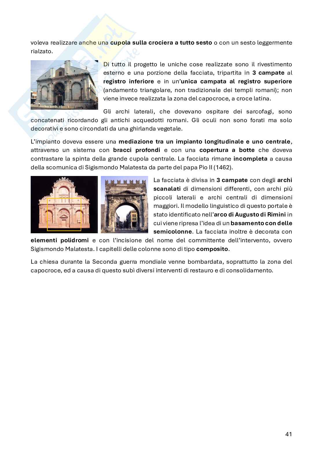 Appunti di Storia dell'architettura 2 Pag. 41