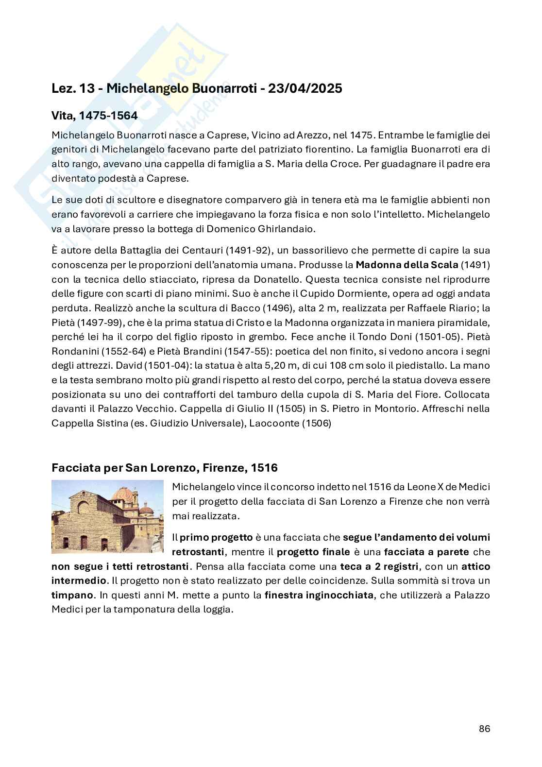 Appunti di Storia dell'architettura 2 Pag. 86