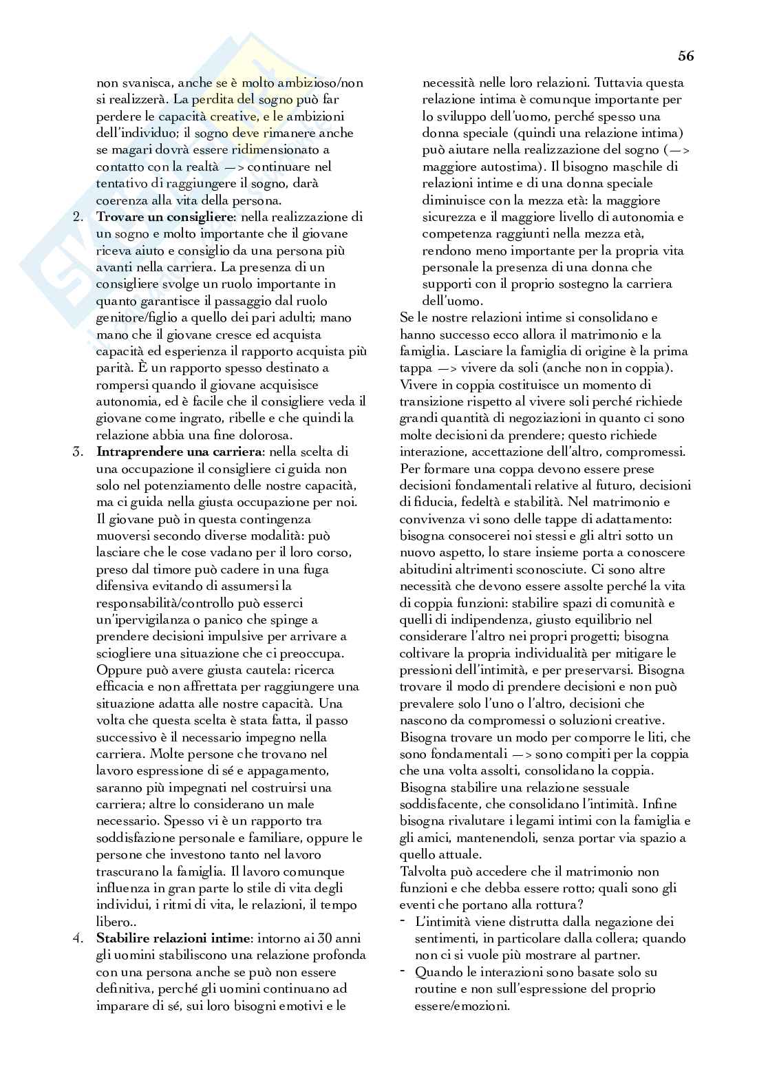 Riassunto esame Psicologia dello sviluppo, Prof. Capobianco Micaela, libro consigliato Psicologia dello sviluppo, Camaioni Pag. 56