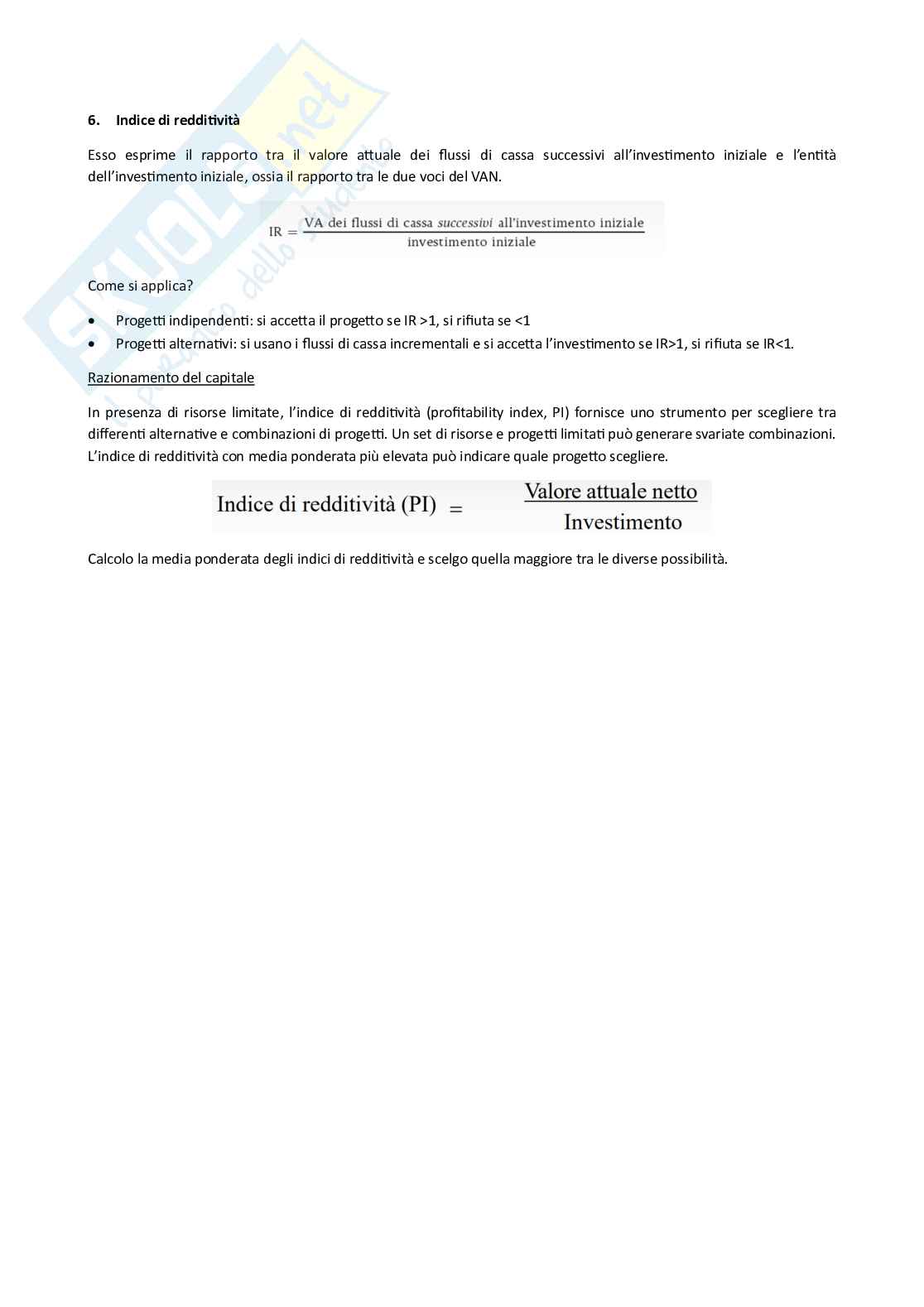 Finanza aziendale Pag. 26