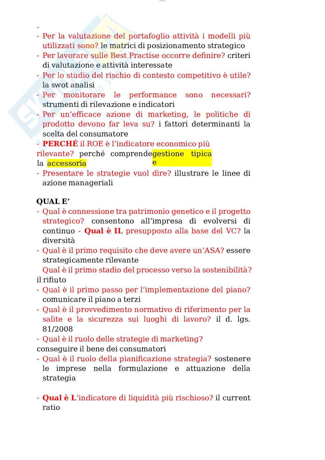 Paniere esame Economia e gestione delle imprese  Pag. 31