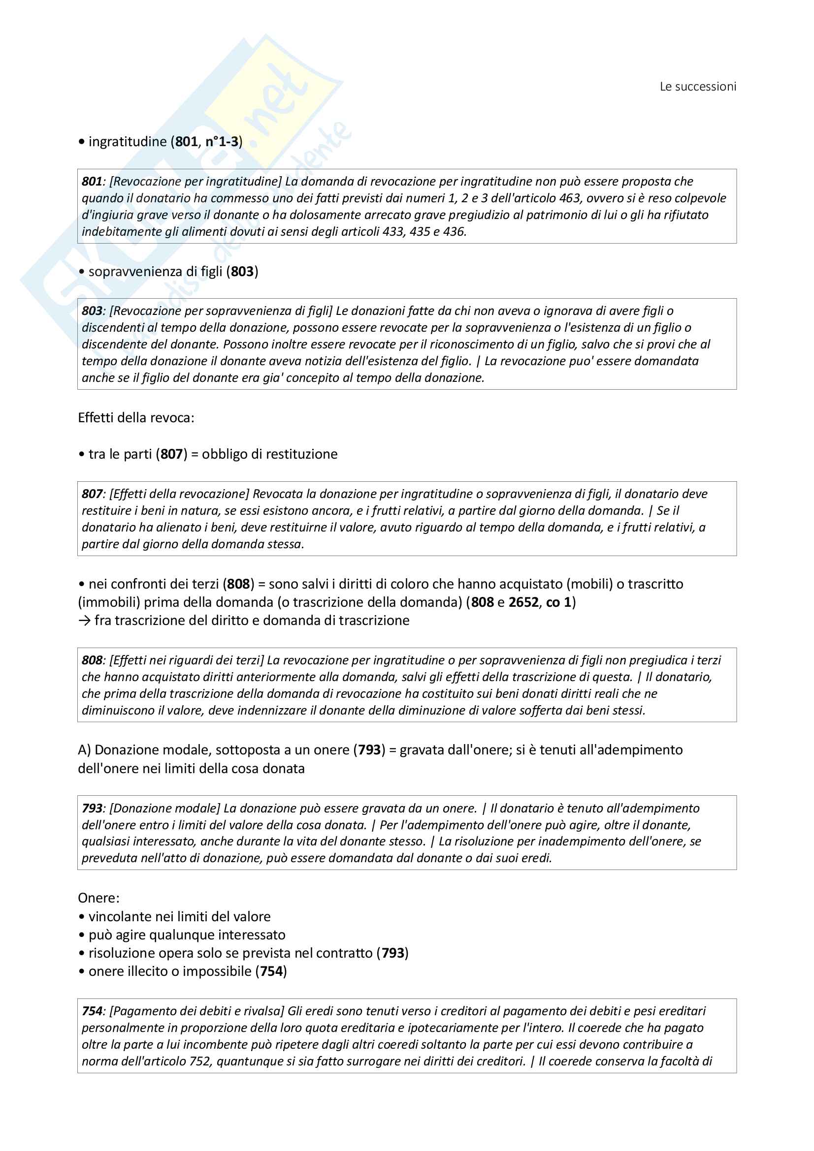 Istituzioni di Diritto Privato - Le Successioni (con filiazione) - Benacchio (UniTn) Pag. 36