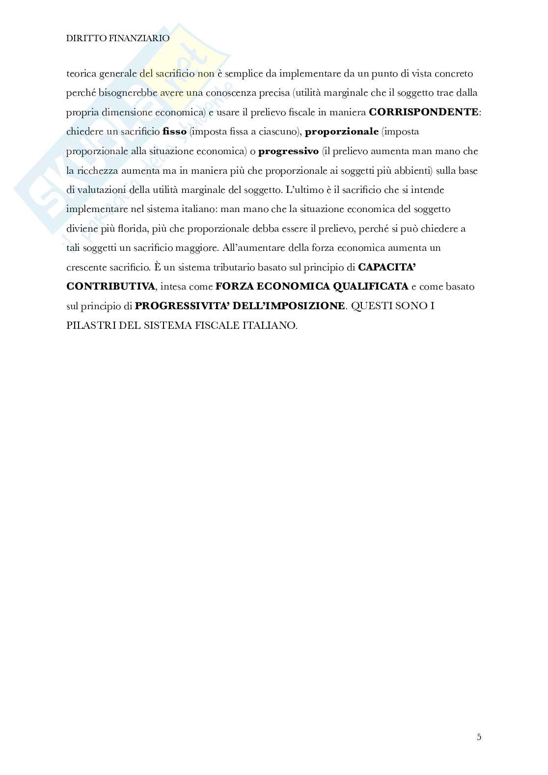 Appunti lezioni Diritto finanziario Pag. 61