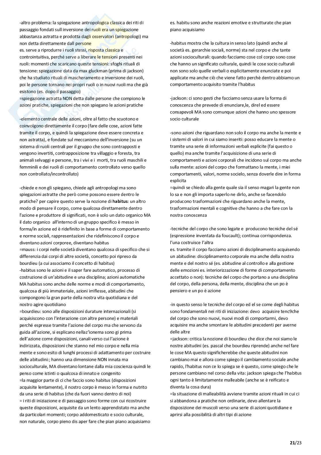 Antropologia culturale  Pag. 21