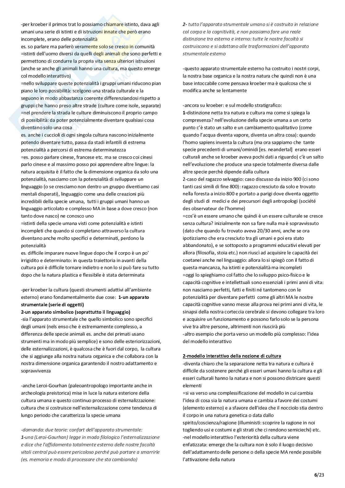 Antropologia culturale  Pag. 6