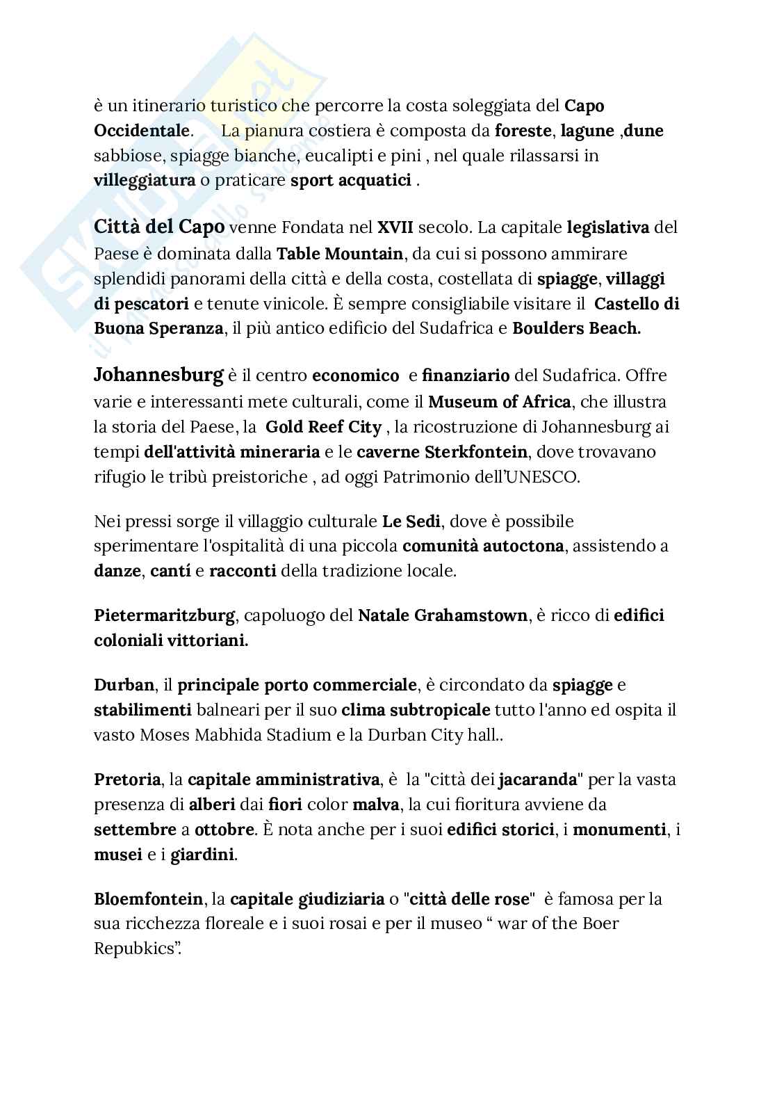 Sudafrica e tutti i suoi aspetti Pag. 6