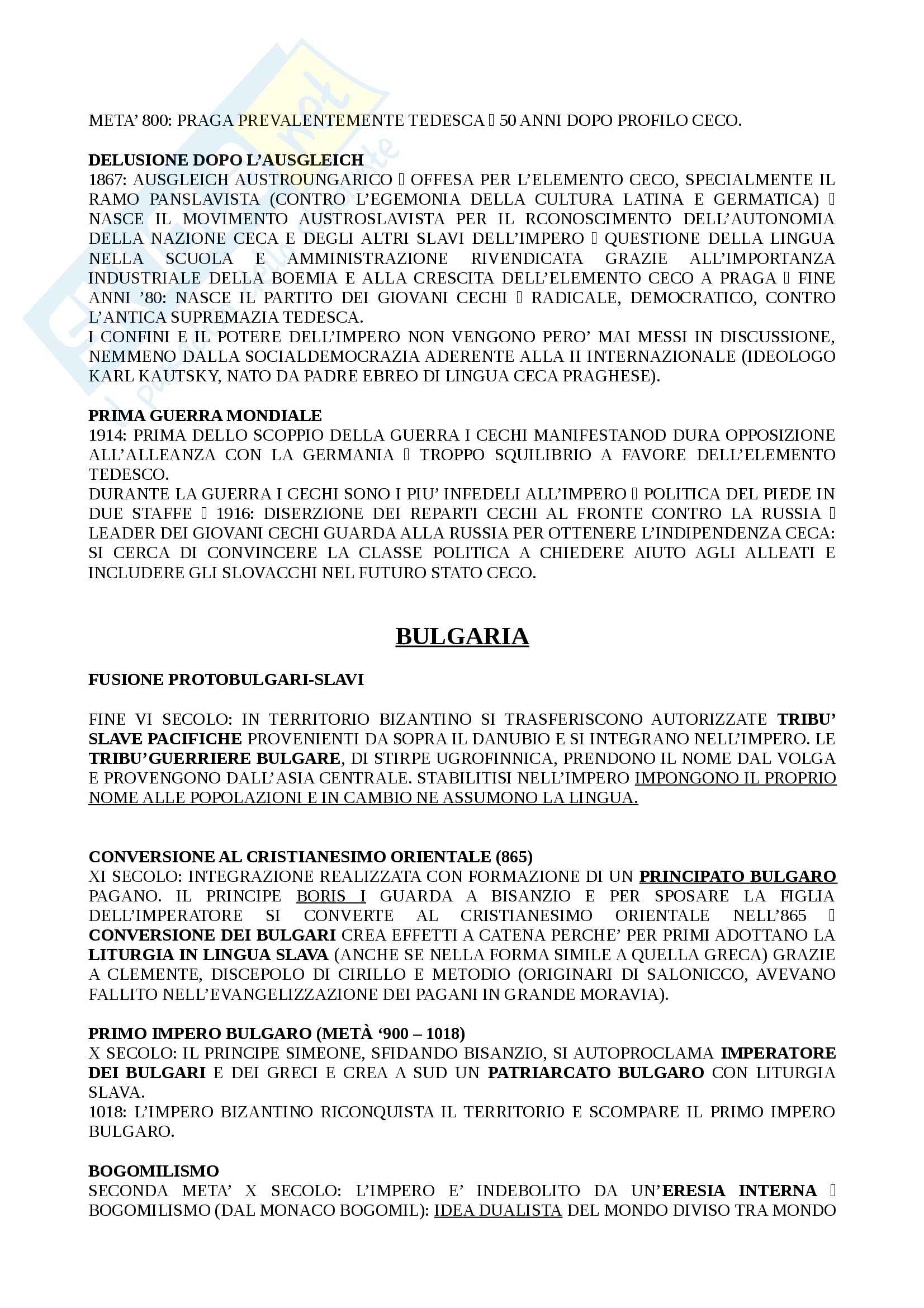 Lezioni, Storia dell'Europa orientale Pag. 26