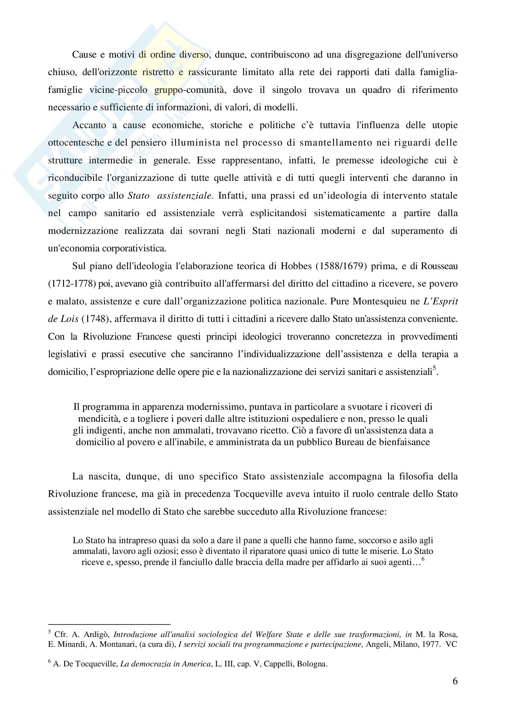 Riassunto esame Metodi e tecniche del servizio sociale, prof.ssa Rizzo, libro adottato "Manuale di metodologia del servizio sociale, Cellentani) Pag. 6