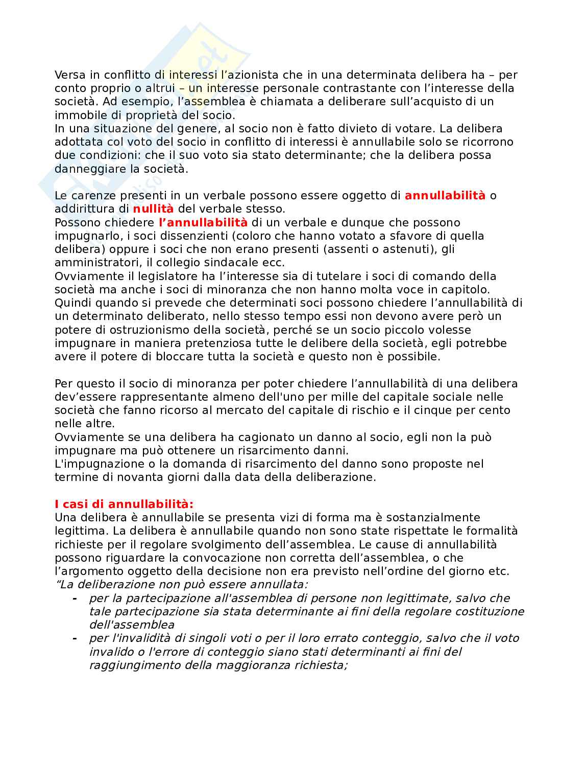 Riassunto esame Diritto commerciale progredito, Prof. Loizzo Paolo, libro consigliato Manuale di diritto commerciale , Franco Campobasso Pag. 41