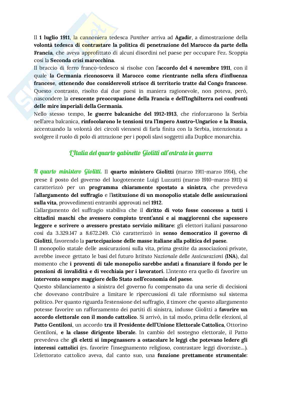 Riassunto esame Storia contemporanea, Prof. Ungari Andrea, libro consigliato L'età della globalizzazione. Storia del mondo contemporaneo dalla Restaurazione ai giorni nostri., Sandro Rogari Pag. 31