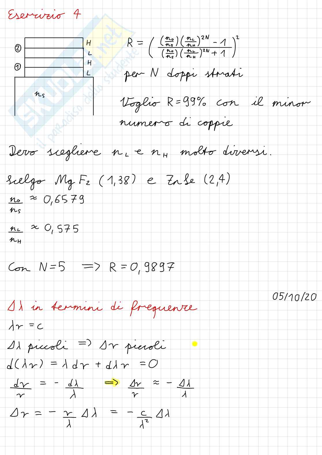 Appunti Digitali (apple pencil) di teoria ed esercitazioni per Tecnologie Ottiche Pag. 41