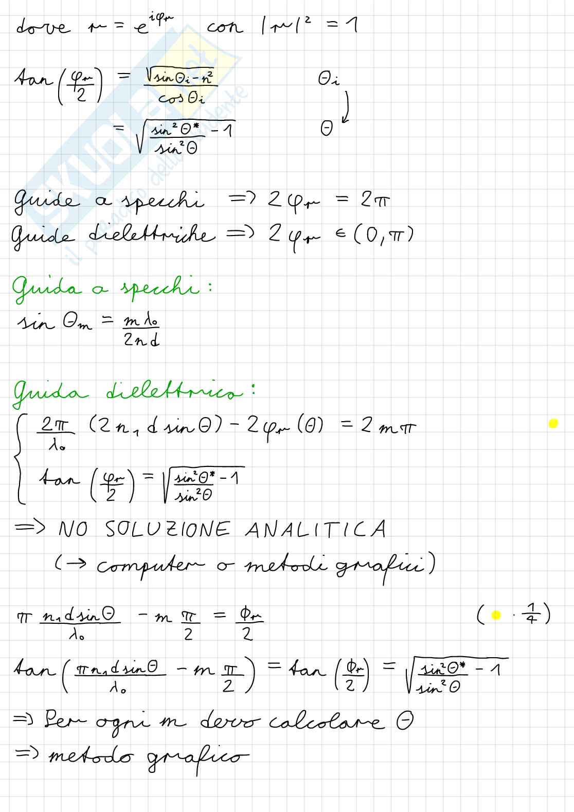 Appunti Digitali (apple pencil) di teoria ed esercitazioni per Tecnologie Ottiche Pag. 66