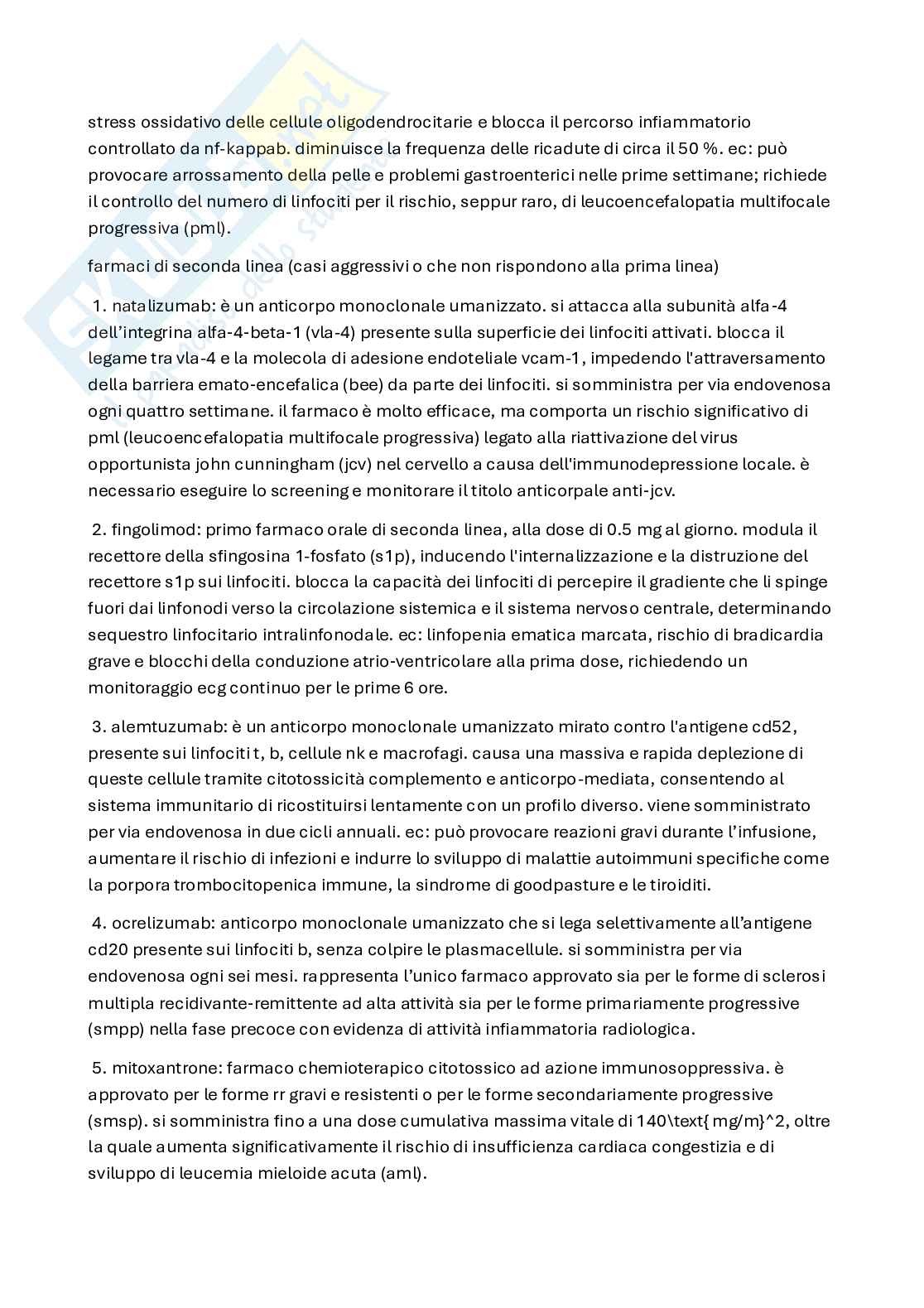Sclerosi multipla: diagnostica strumentale, diagnosi differenziale, prognosi e strategie terapeutiche Pag. 6