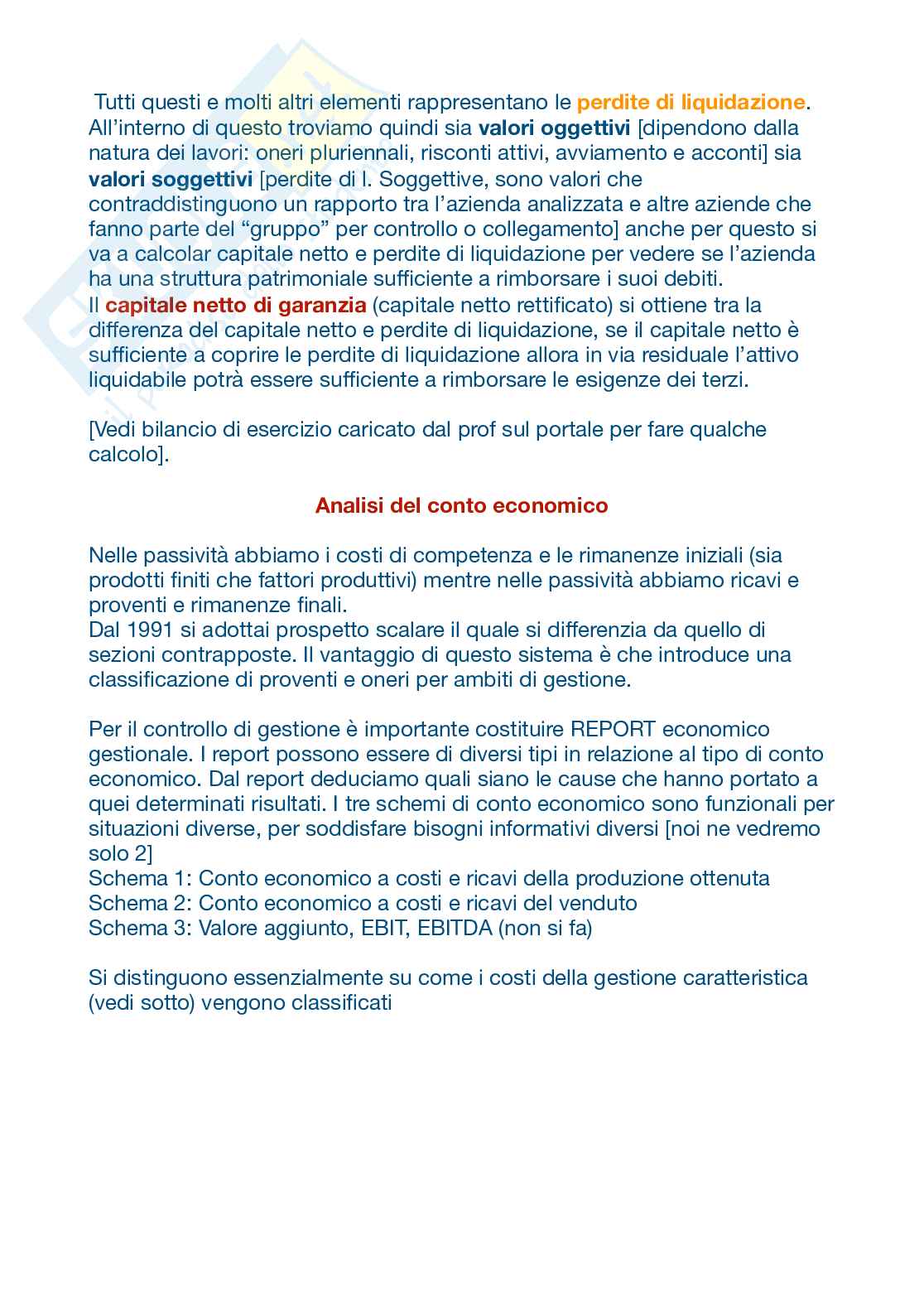 Pianificazioni e controllo aziendale Pag. 21
