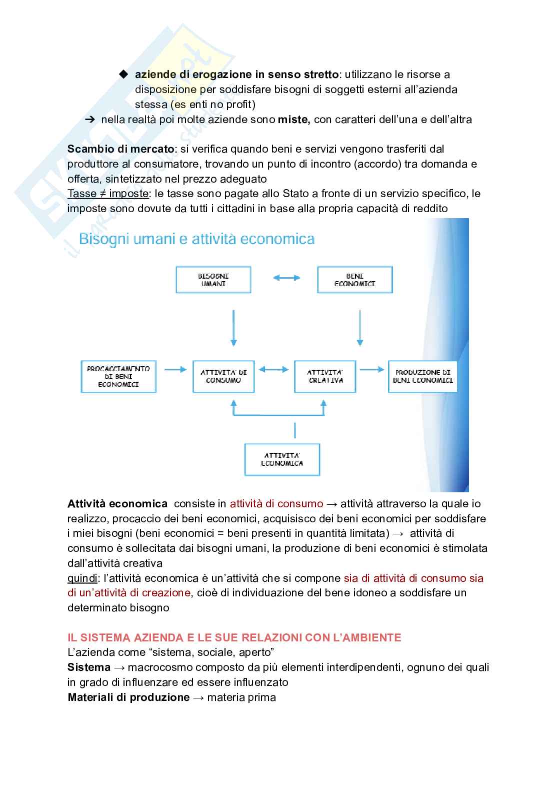 Economia e forme di impresa  Pag. 2