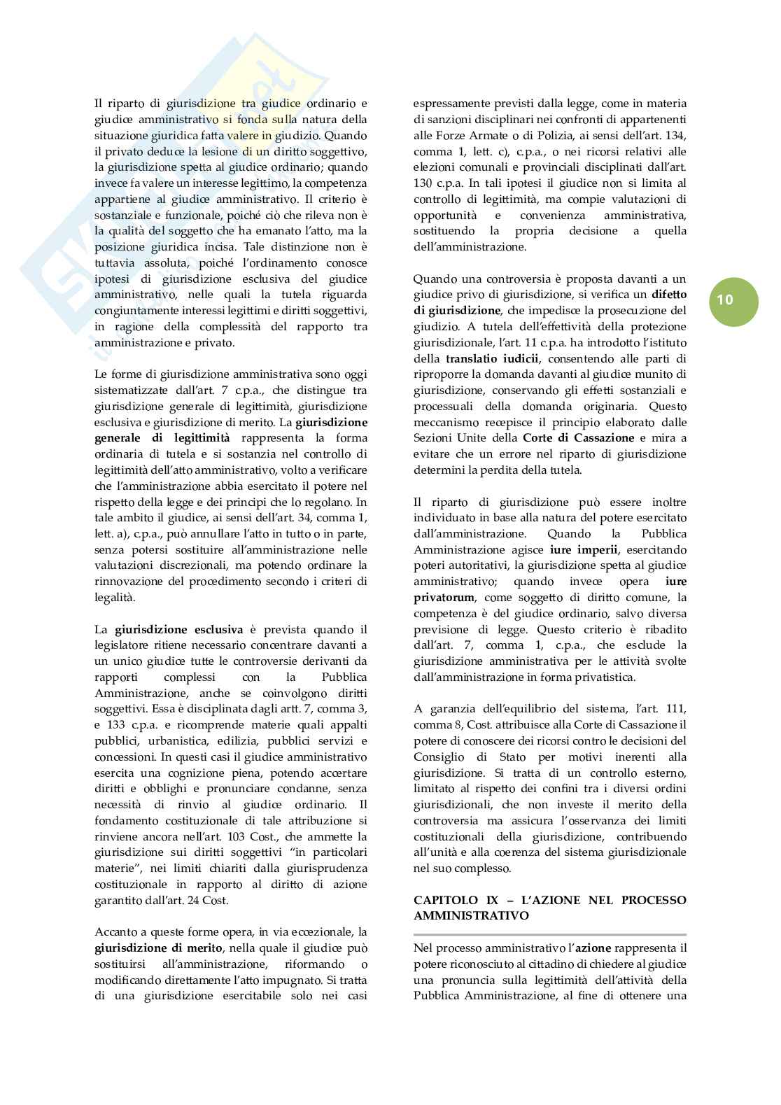 Riassunto esame Giustizia amministrativa, Prof. Rota Francesco, libro consigliato Lezioni di giustizia amministrativa, Travi Pag. 11