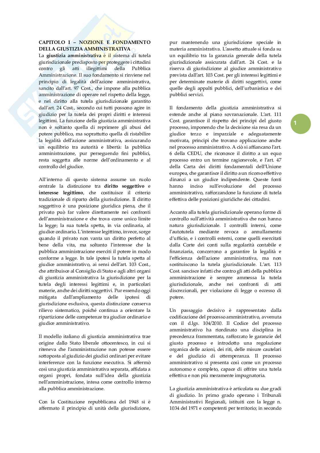Riassunto esame Giustizia amministrativa, Prof. Rota Francesco, libro consigliato Lezioni di giustizia amministrativa, Travi Pag. 2