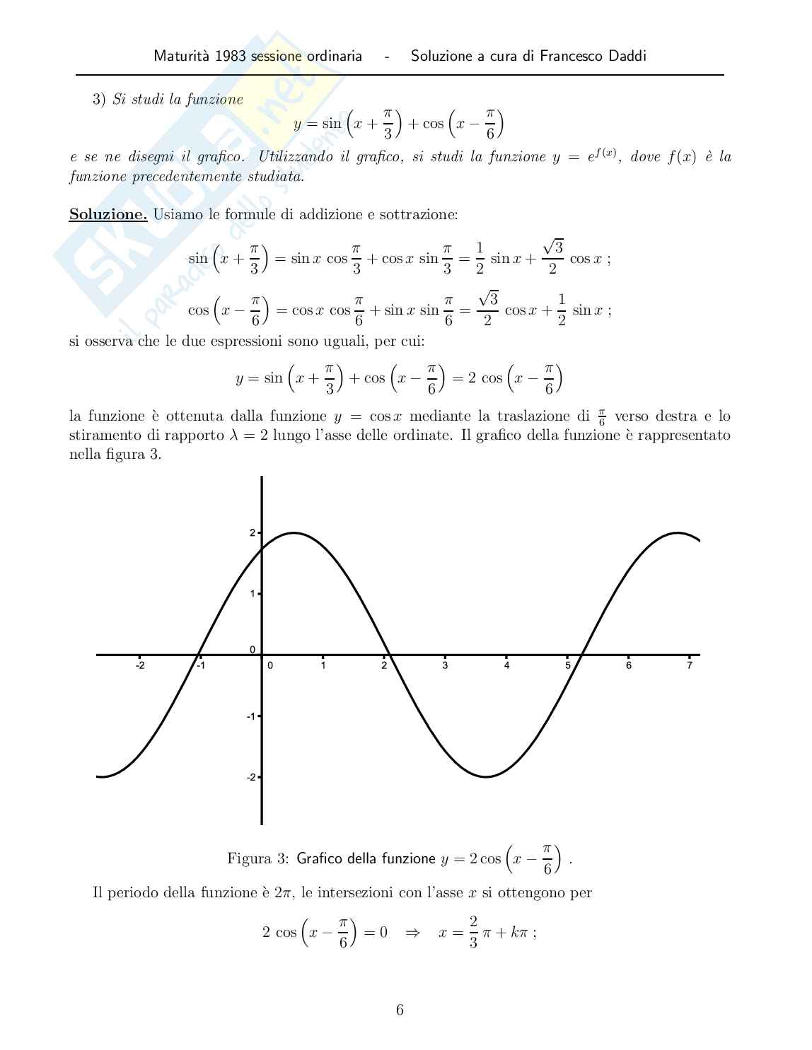 1983 - Maturità  scientifica sessione ordinaria Pag. 6