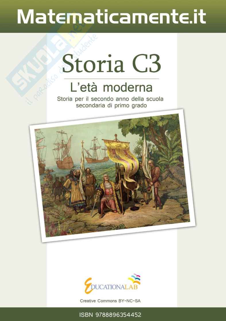 Storia C3, L'età moderna Pag. 1