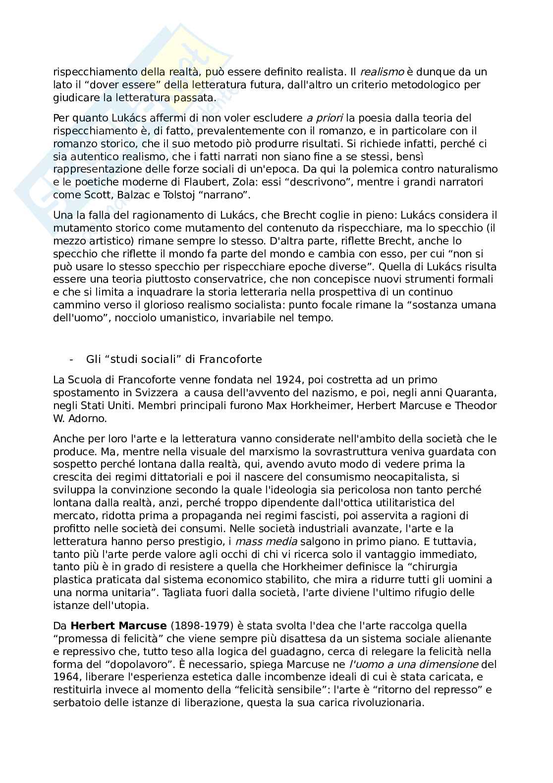 Esame Critica letteraria e letterature comparate Pag. 11