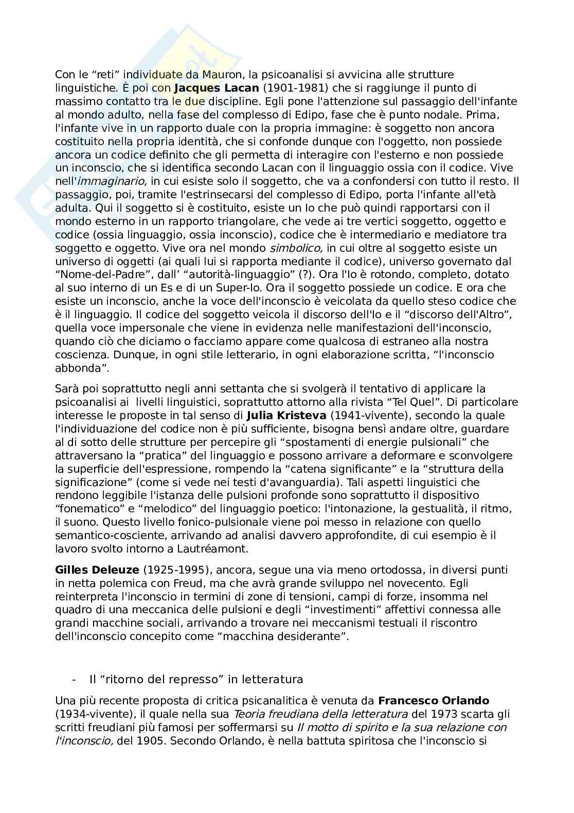 Esame Critica letteraria e letterature comparate Pag. 21