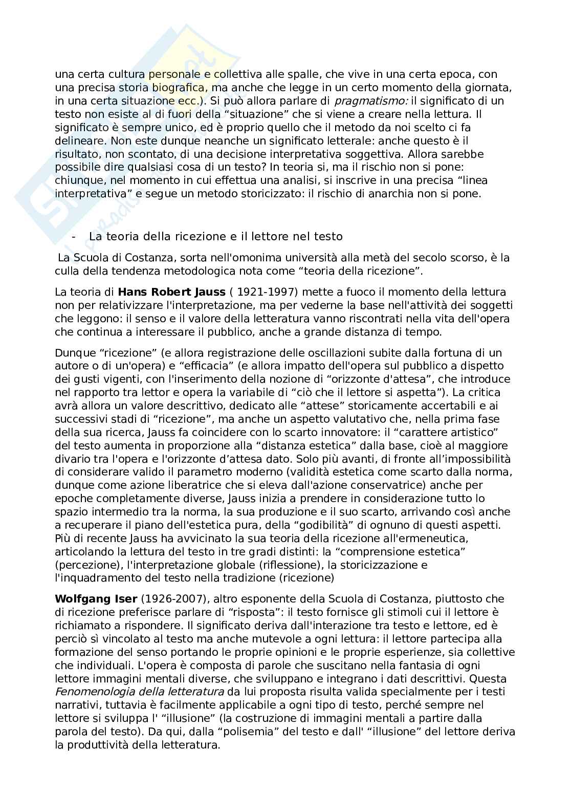 Esame Critica letteraria e letterature comparate Pag. 26