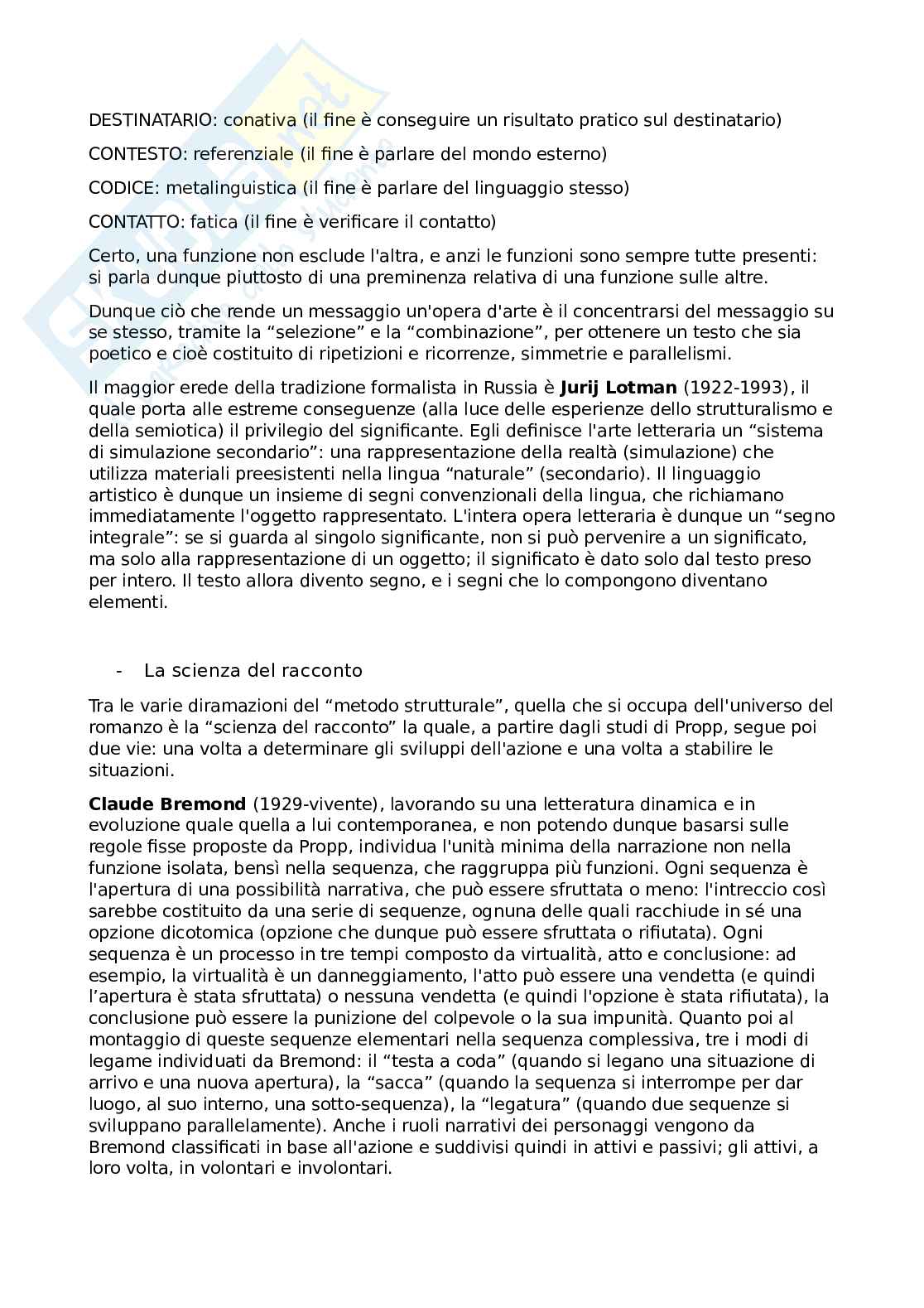 Esame Critica letteraria e letterature comparate Pag. 6