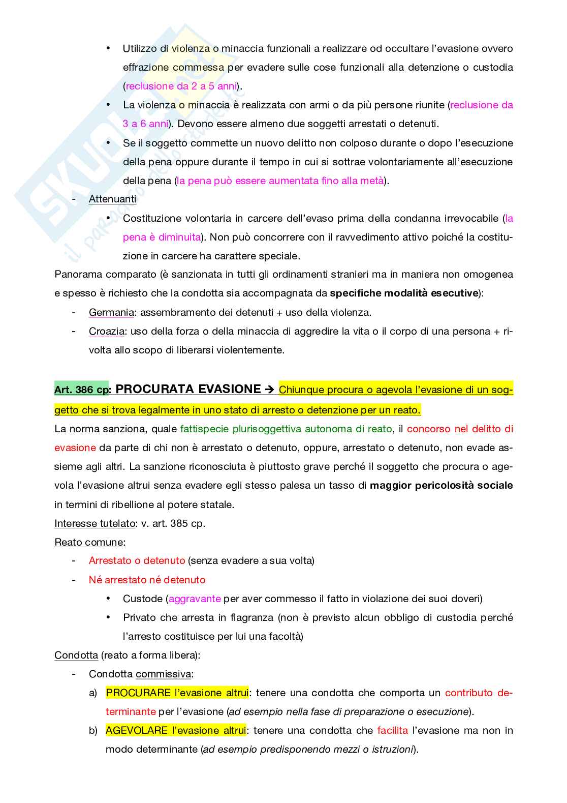 Schemi completi reati contro l'amministrazione della giustizia Pag. 86