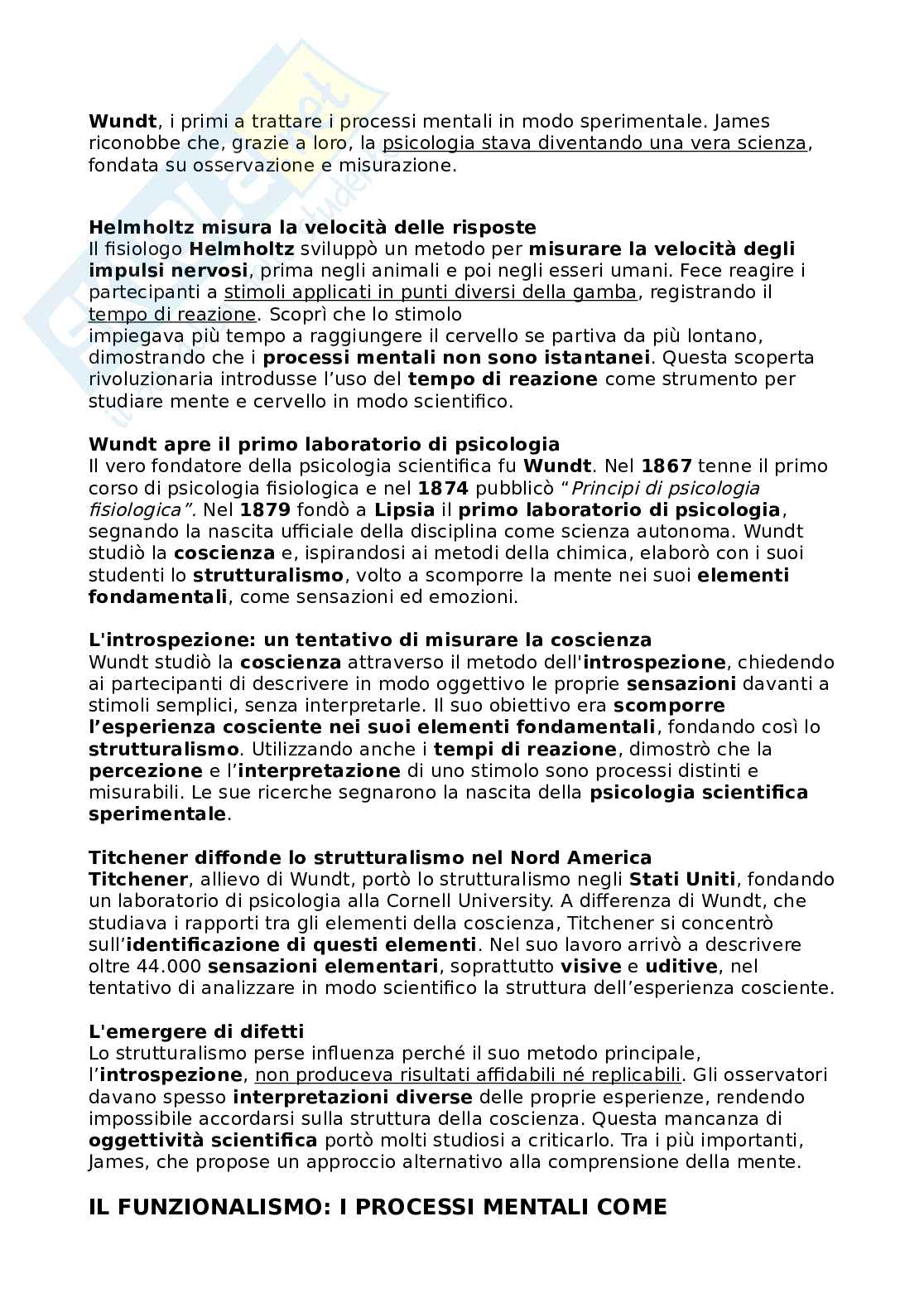 Riassunto esame Psicologia generale, Prof. Angelelli Paola, libro consigliato Psicologia generale, Schacter, Gilbert, Nock Pag. 2