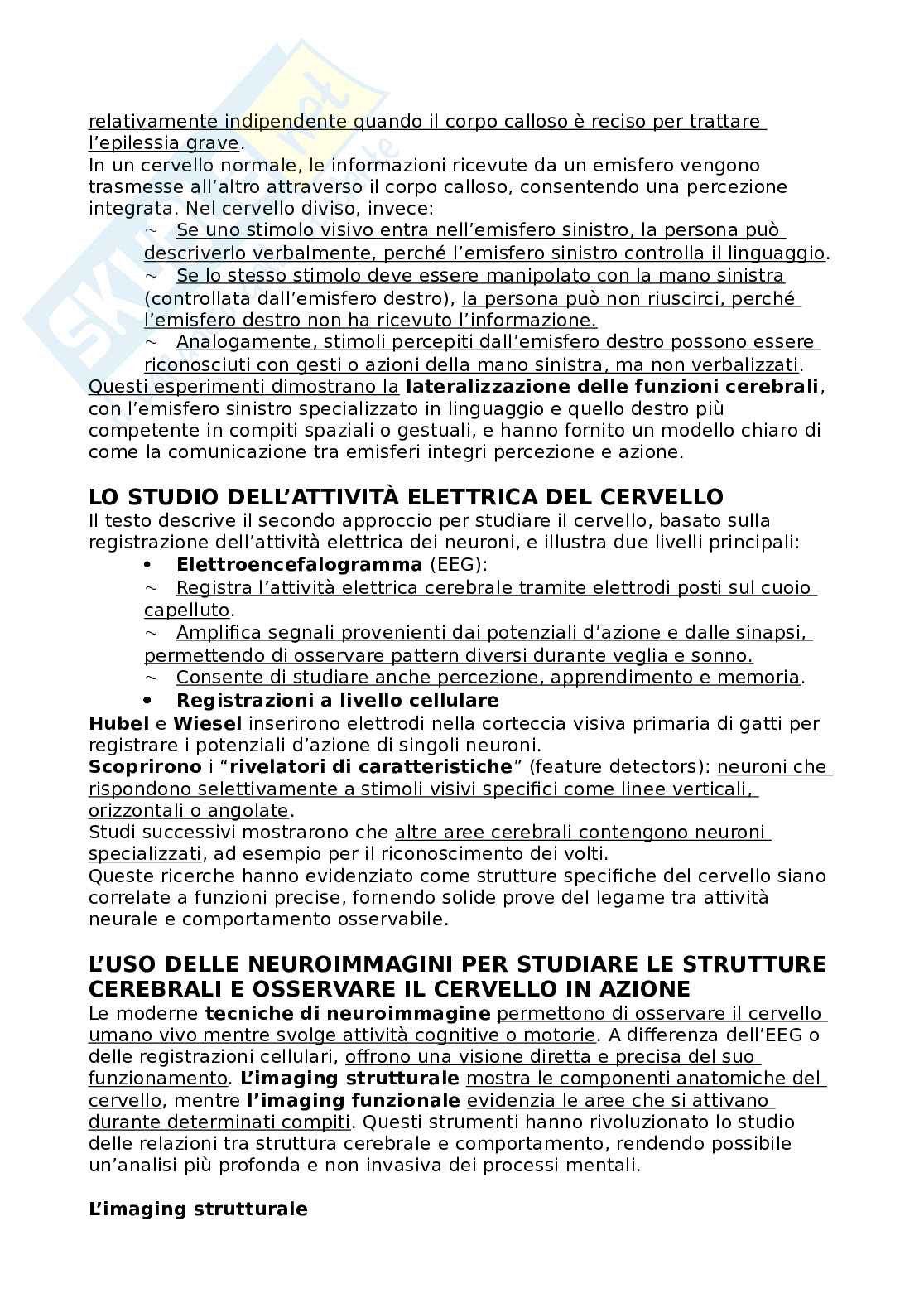 Riassunto esame Psicologia generale, Prof. Angelelli Paola, libro consigliato Psicologia generale, Schacter, Gilbert, Nock Pag. 31