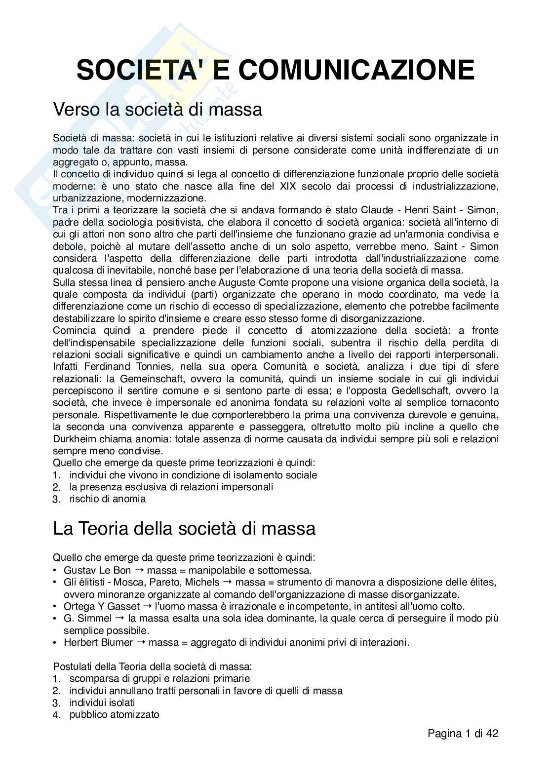 Le Teorie Delle Comunicazioni Di Massa E La Sfida Digitale