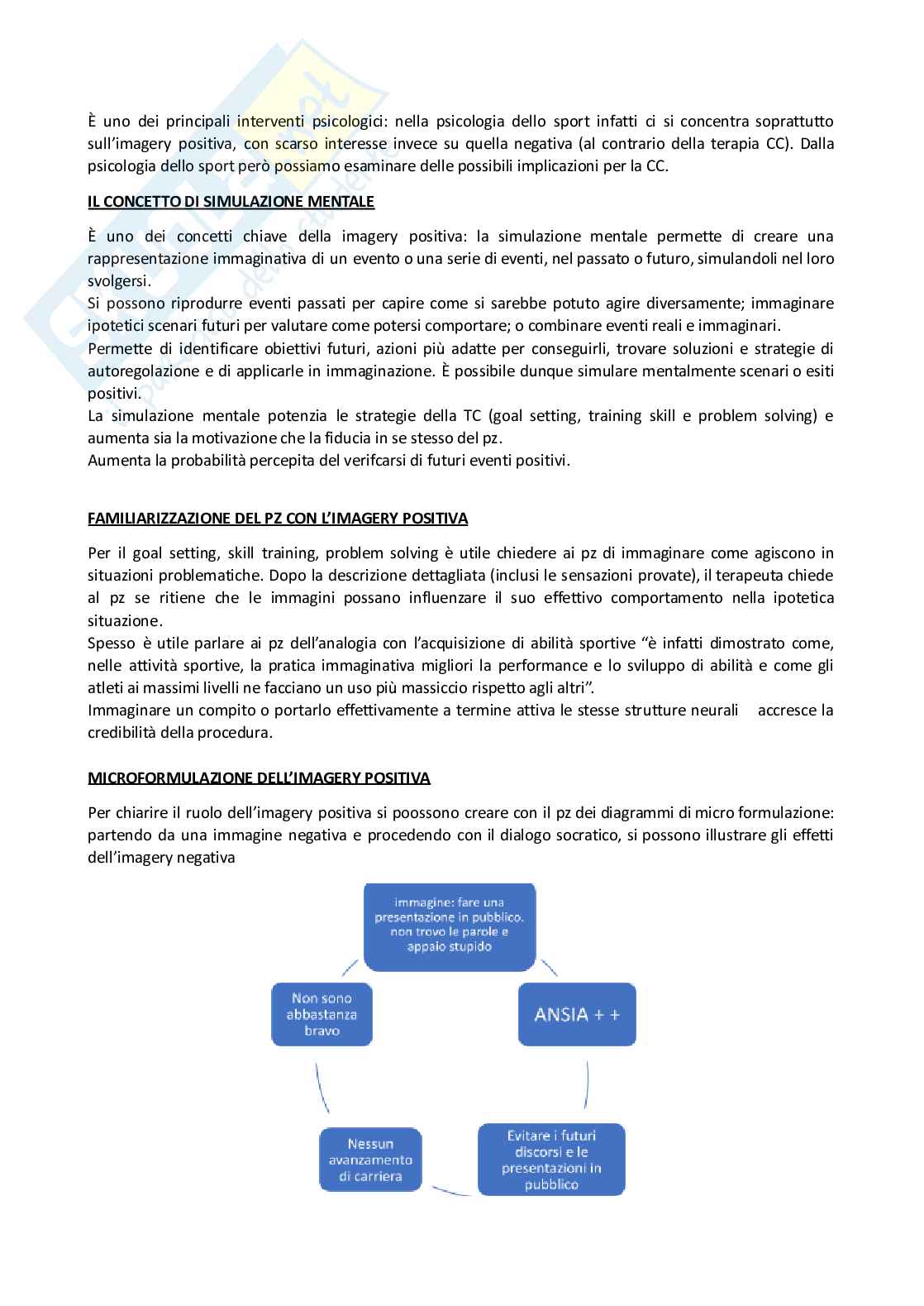 Riassunto esame Interventi cognitivo comportamentali per il disagio emotivo e cognitivo, Prof. Sica Claudio, libro consigliato Le tecniche immaginative in terapia cognitiva, Ann Hackmann, James Bennet-Levy, Emily Holmes Pag. 26