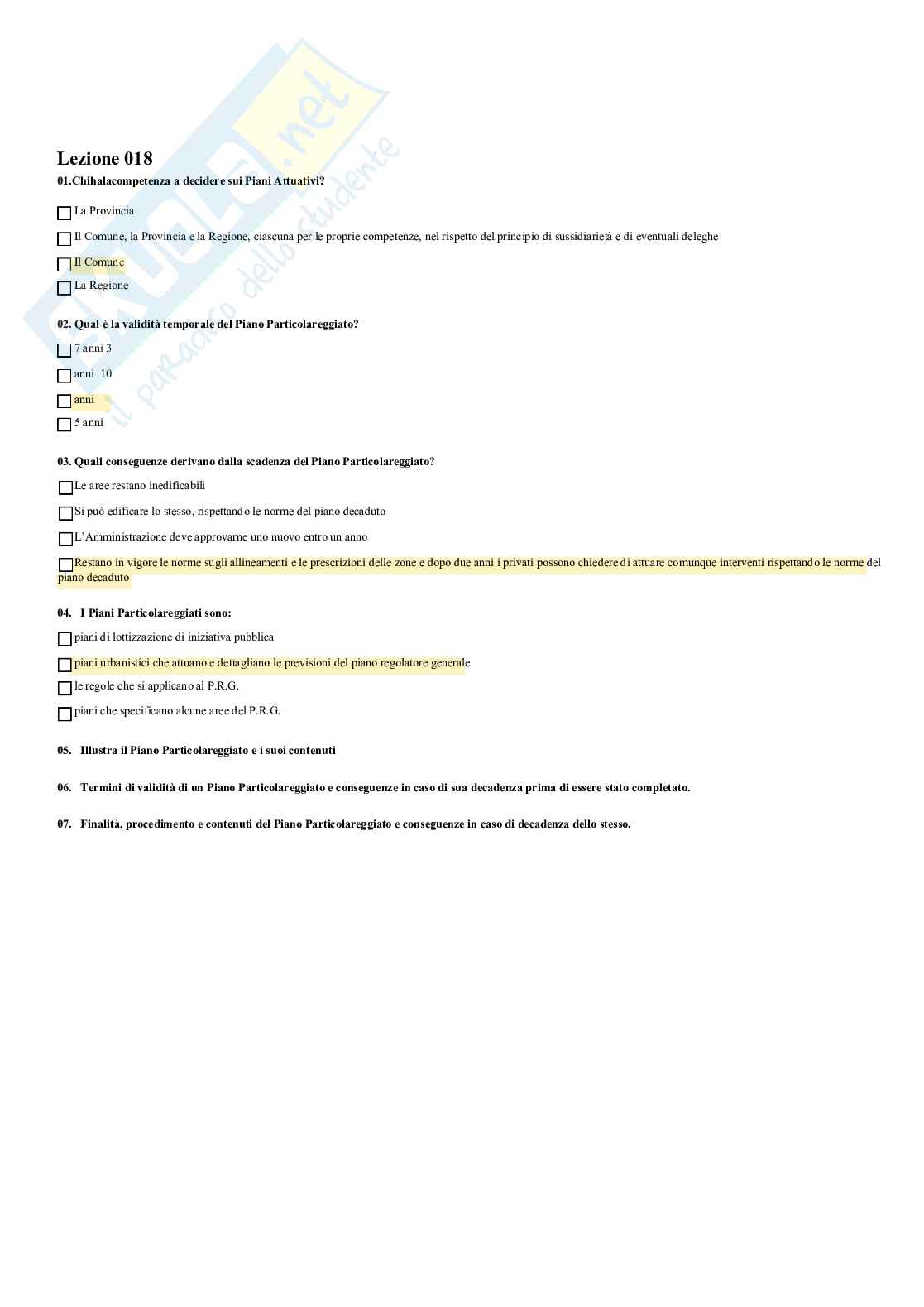 Diritto dell'edilizia e dell'urbanistica – Paniere risposte chiuse completo (150) – A.A. 2025/2026 Pag. 21