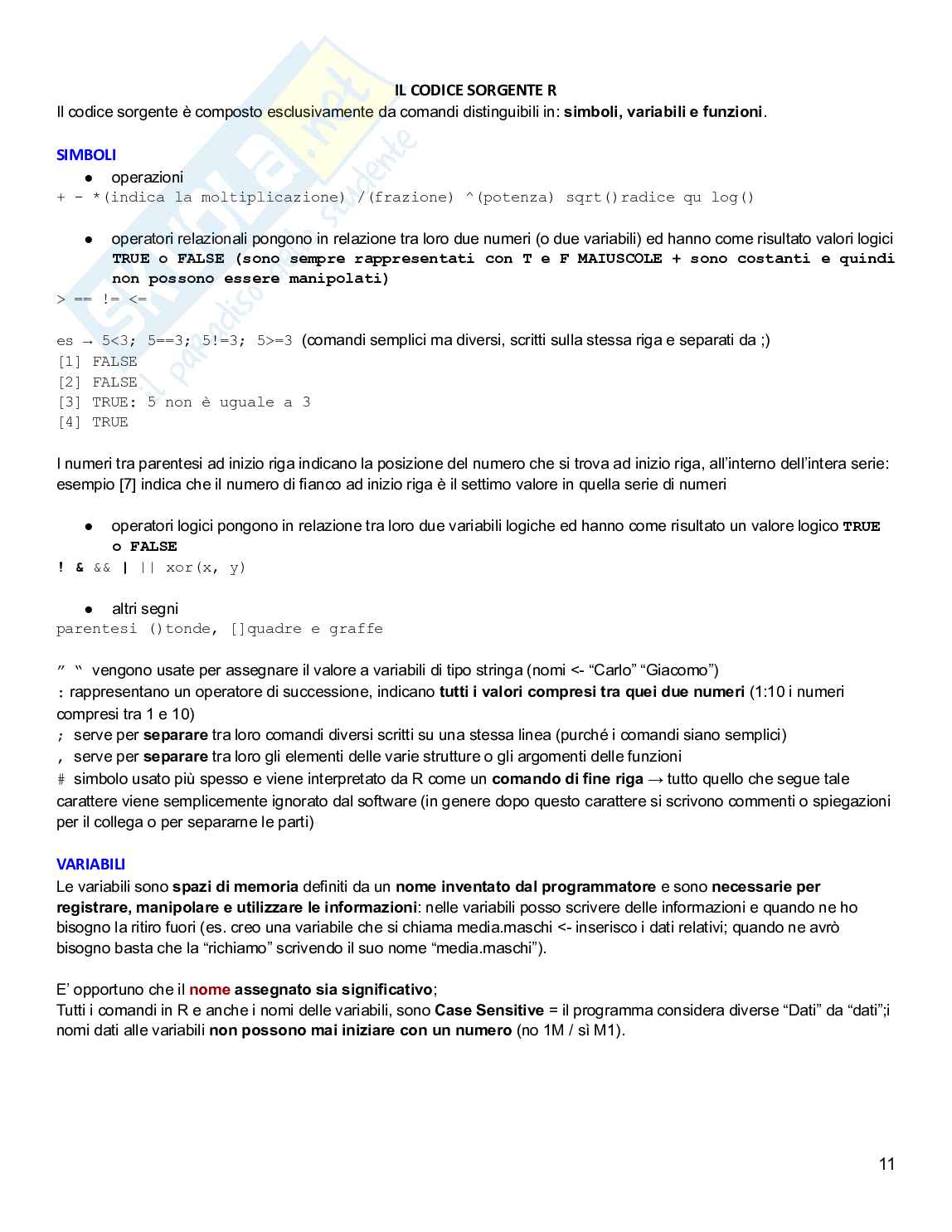 Ricerca e analisi dei dati in psicologia Pag. 11