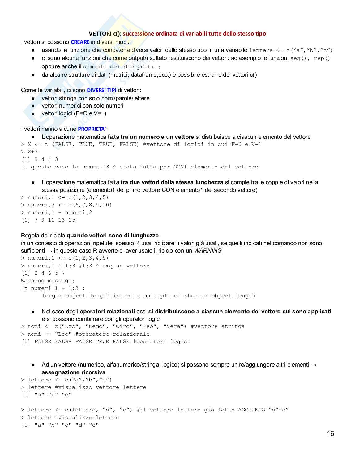 Ricerca e analisi dei dati in psicologia Pag. 16