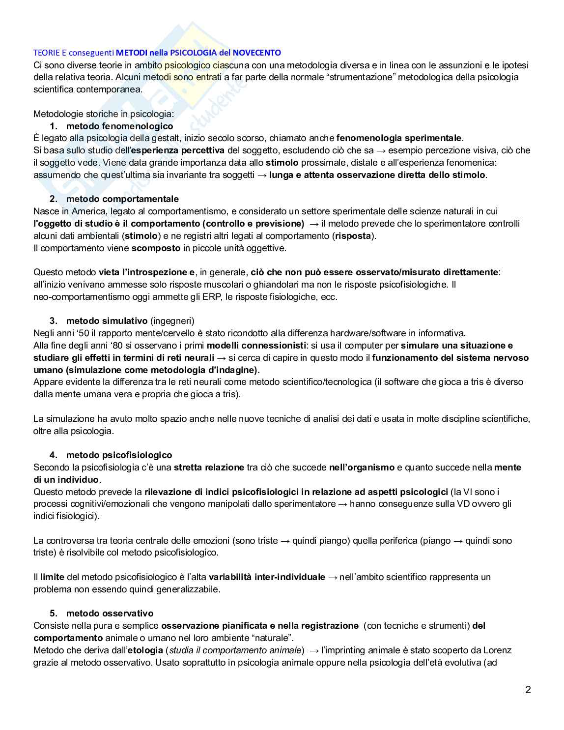 Ricerca e analisi dei dati in psicologia Pag. 2