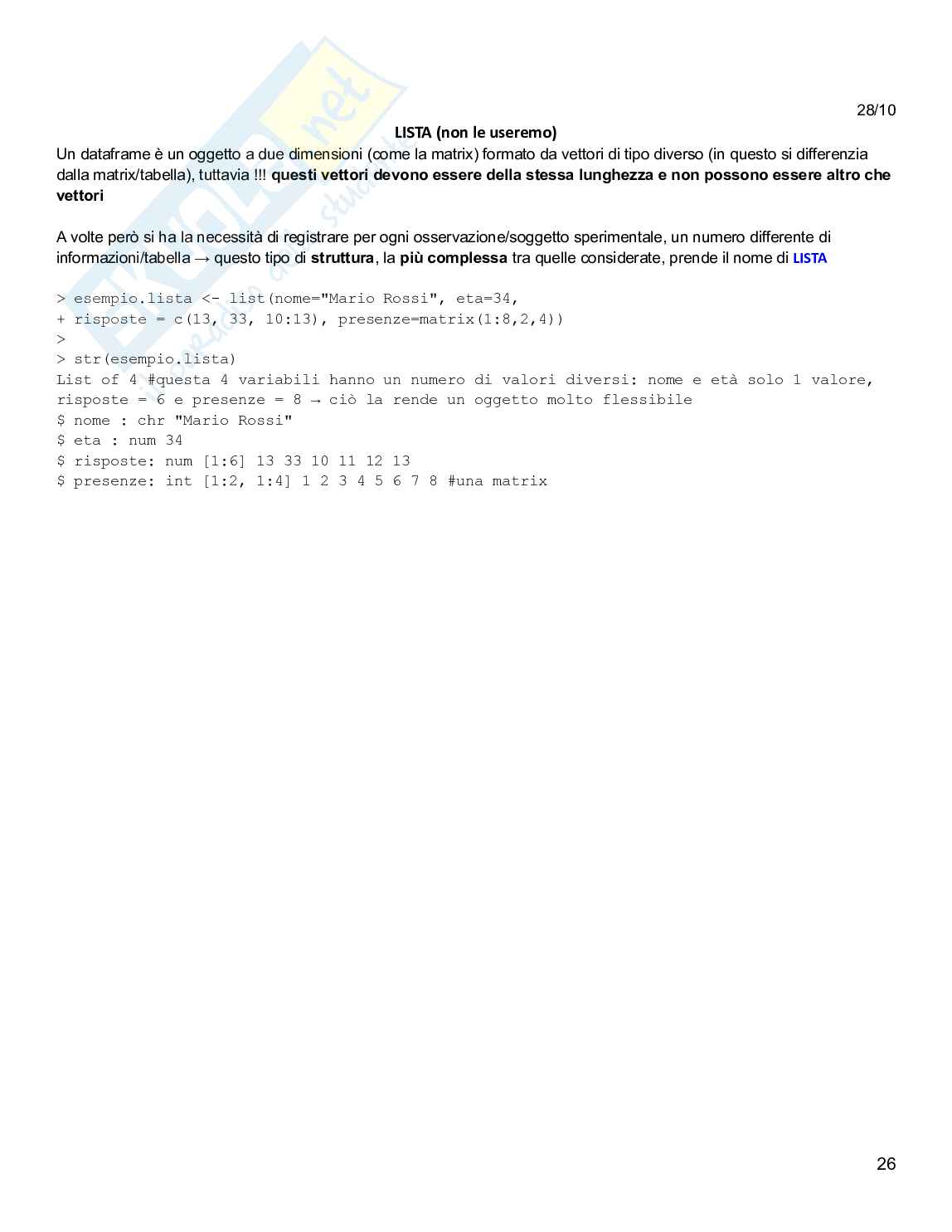 Ricerca e analisi dei dati in psicologia Pag. 26