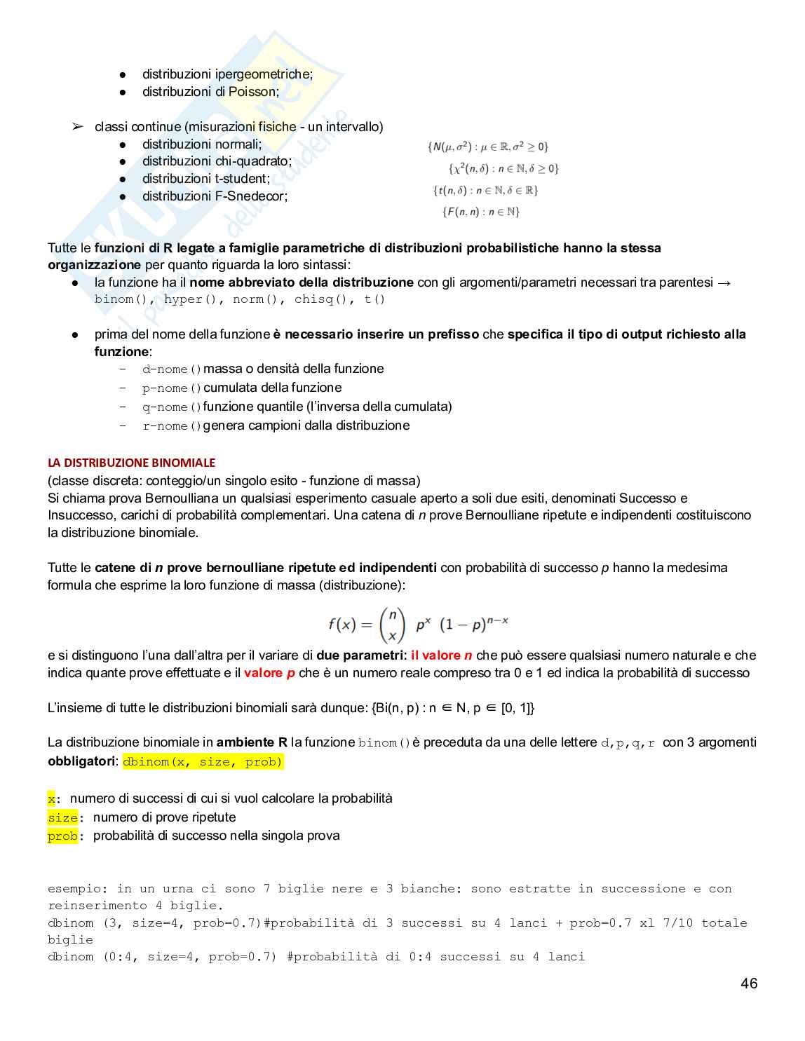 Ricerca e analisi dei dati in psicologia Pag. 46