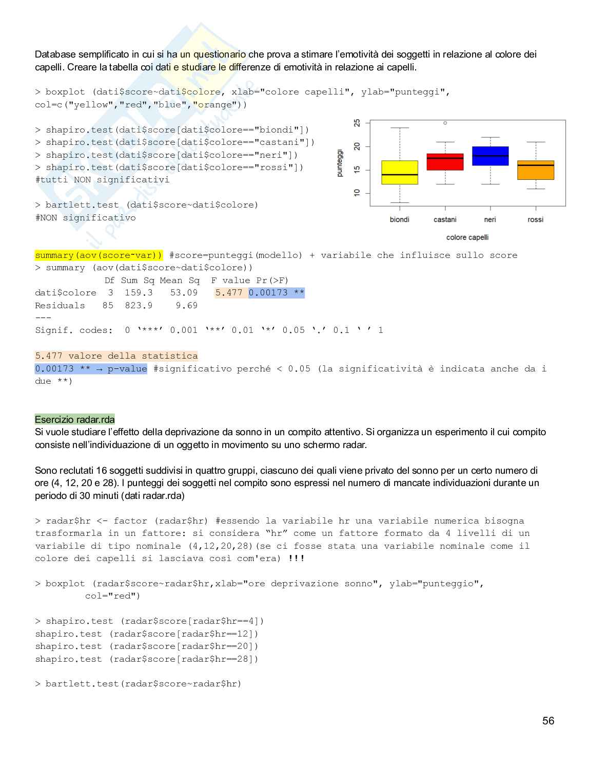 Ricerca e analisi dei dati in psicologia Pag. 56