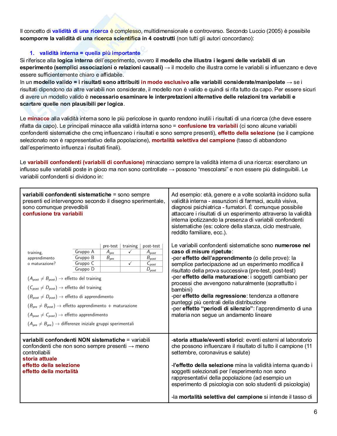 Ricerca e analisi dei dati in psicologia Pag. 6