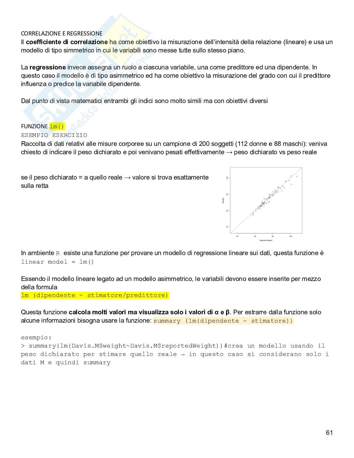 Ricerca e analisi dei dati in psicologia Pag. 61