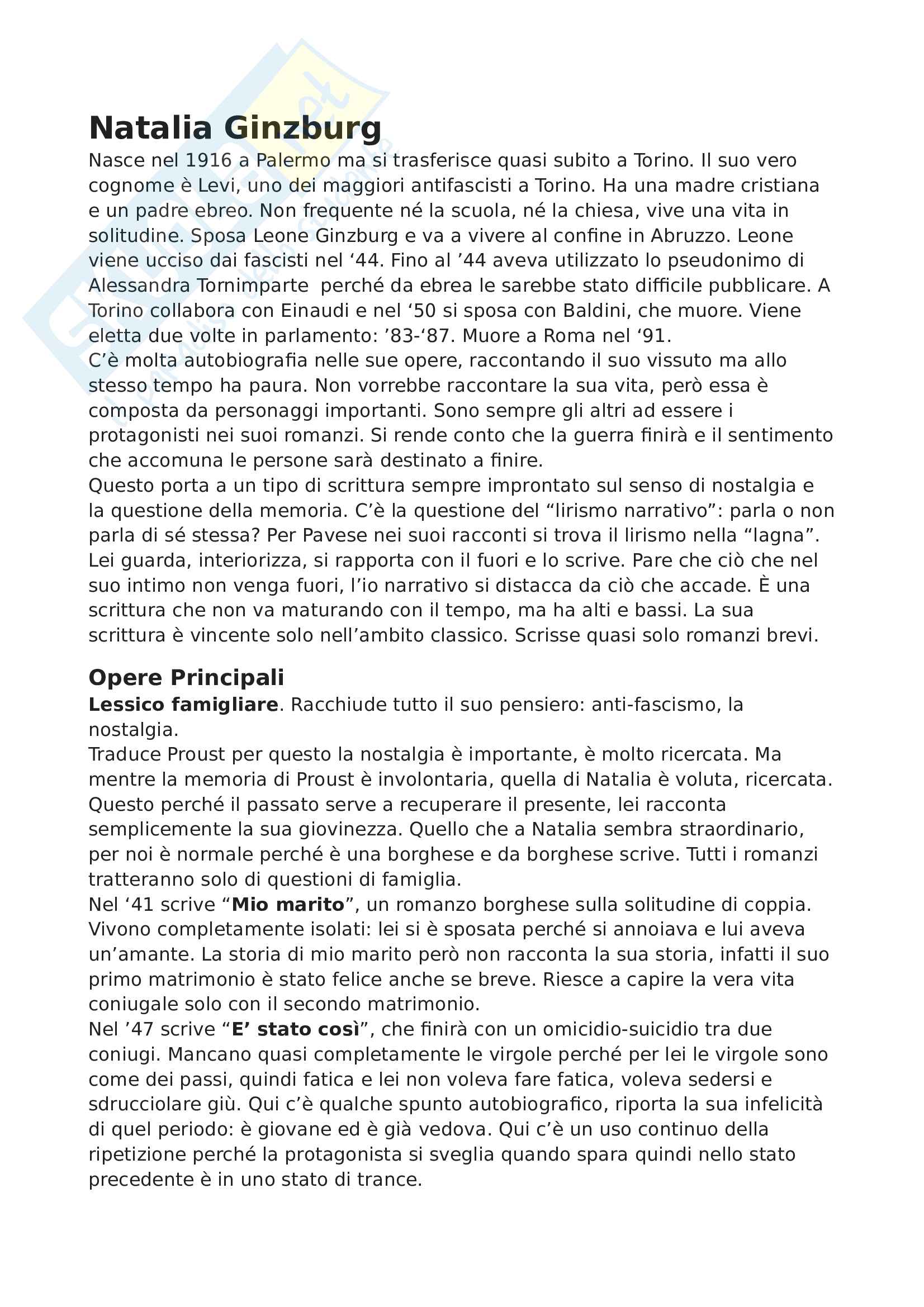 Natalia Ginzburg Pag. 1