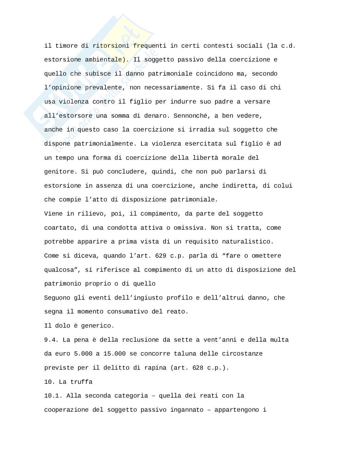 Estorsione e truffa Pag. 2