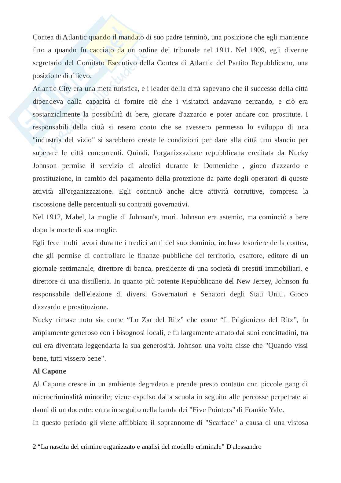Crimine organizzato, tesina Pag. 2