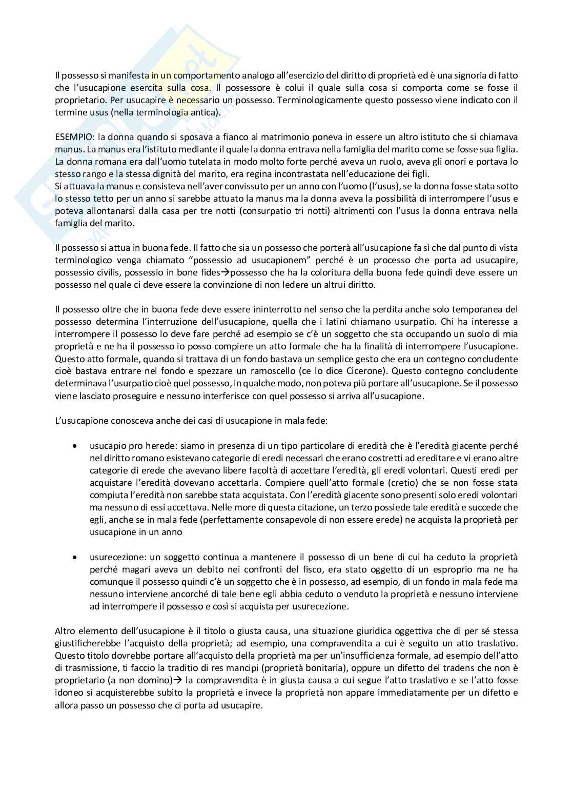 Appunti per esame di istituzioni di diritto romano Pag. 21