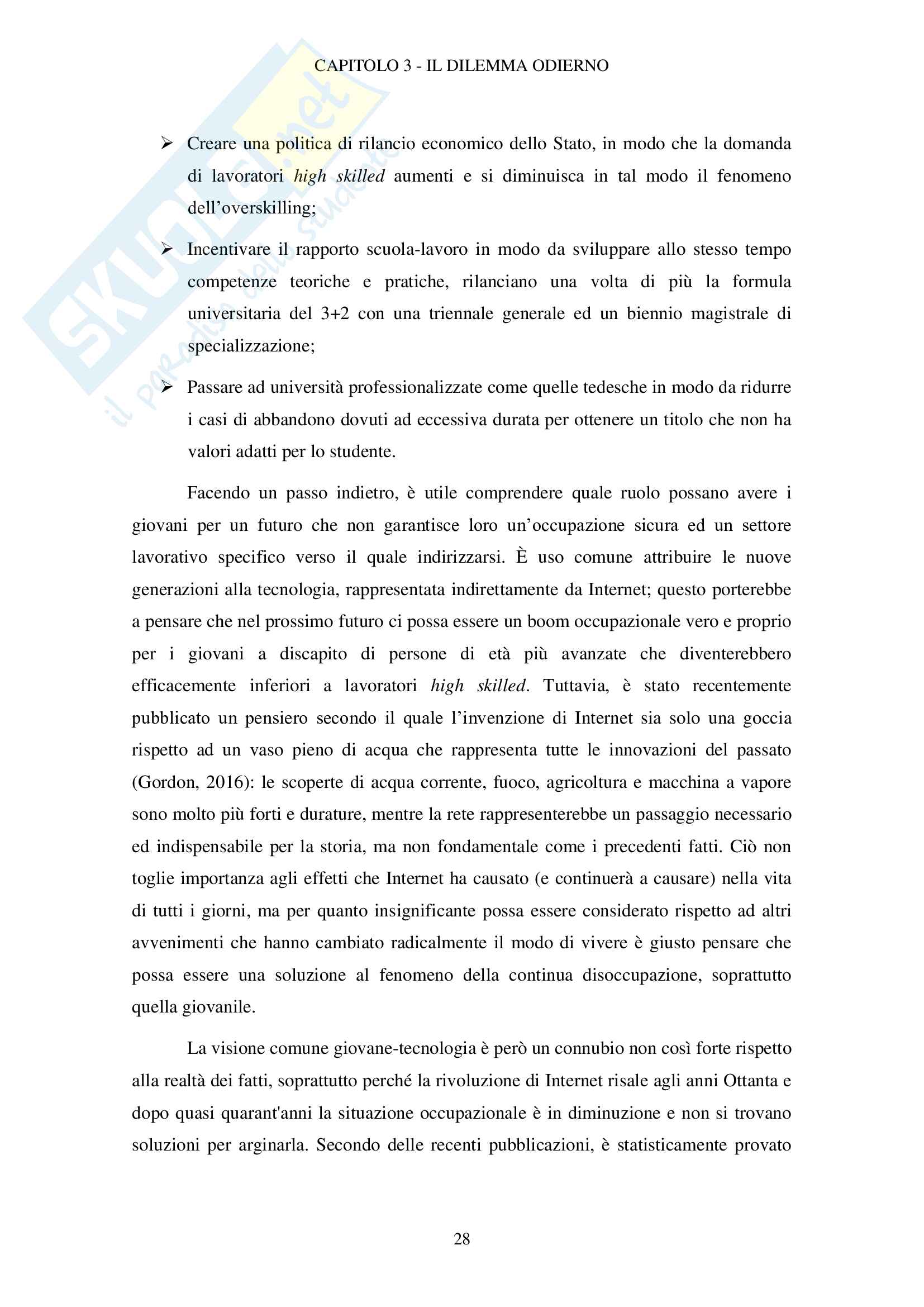 Automazione e imprese - Il paradigma dell'occupazione nello scenario attuale Pag. 31