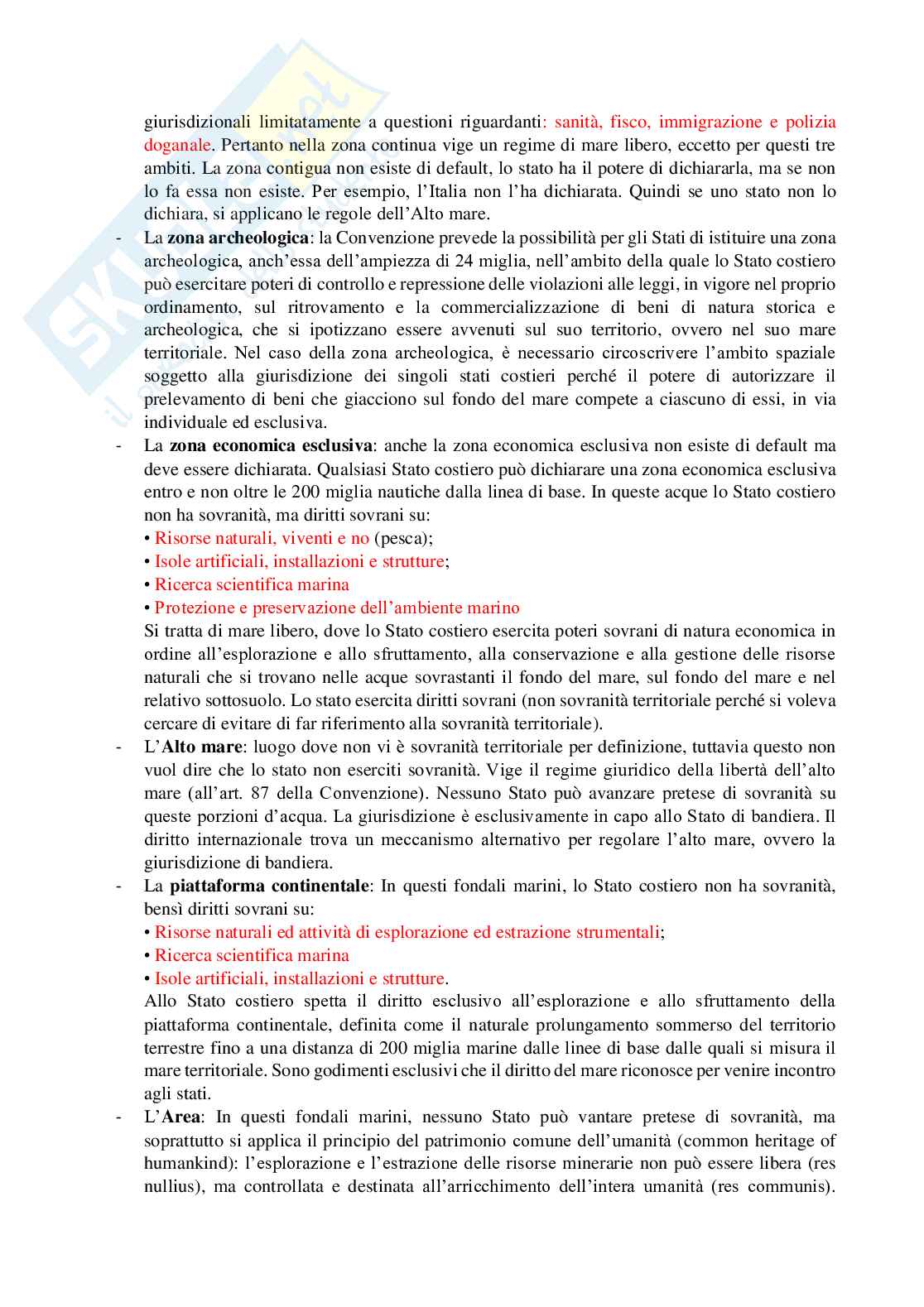 Appunti di Diritto internazionale integrati con studio del libro, SIE Pag. 41