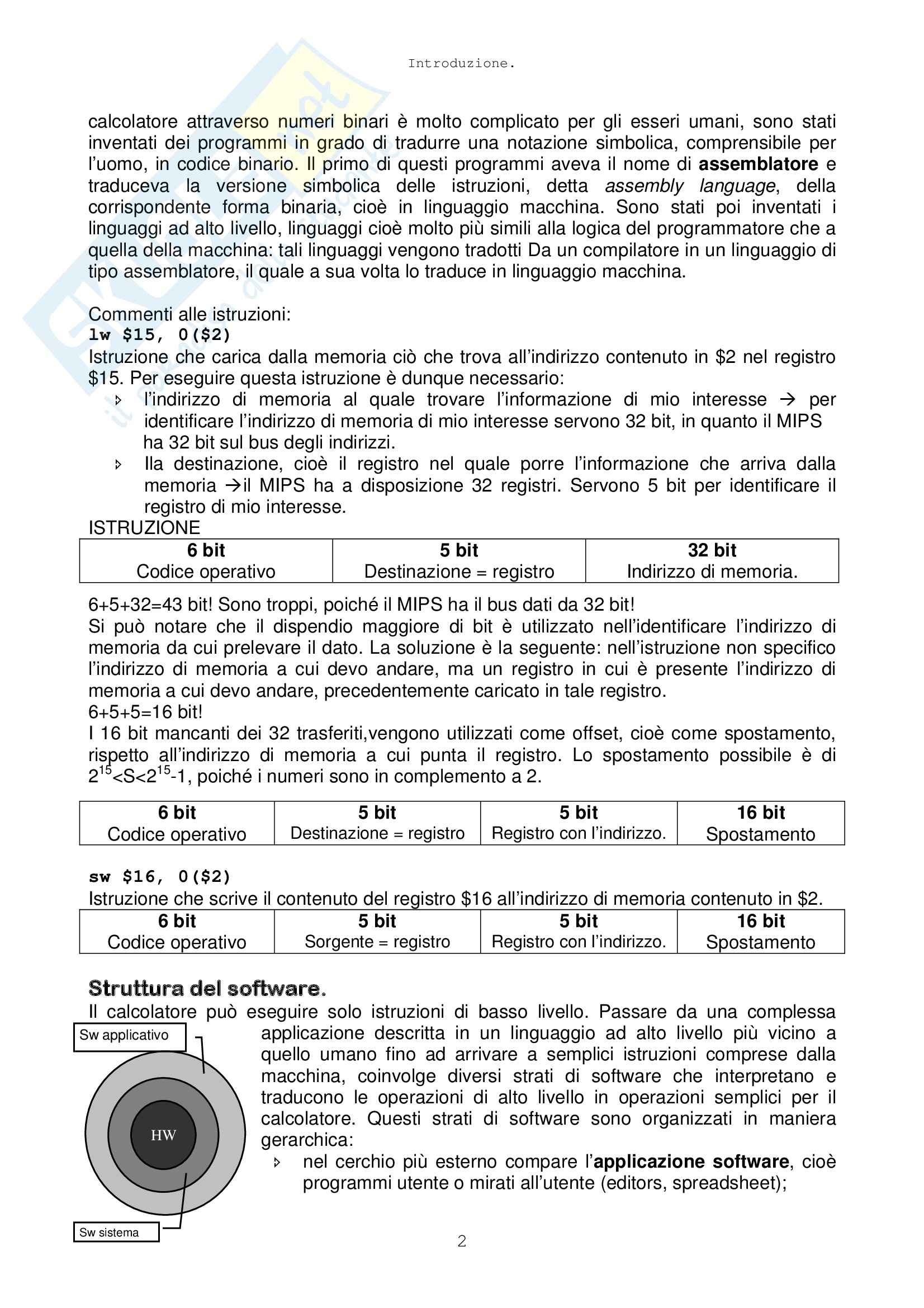 Calcolatori elettronici - Appunti Pag. 2